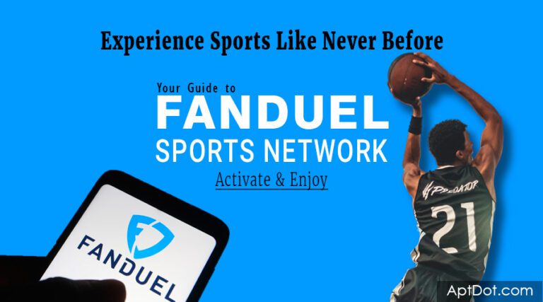 FanDuel app on a phone, basketball player dunking, and text: 'Experience sports like never before.